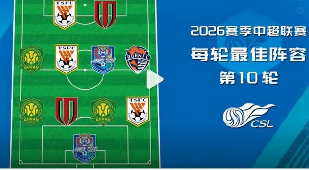 于金永零封海港 津门虎三将入选